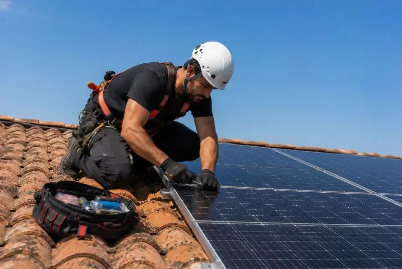 Maintenance et monitoring de panneaux solaires à Abscon
