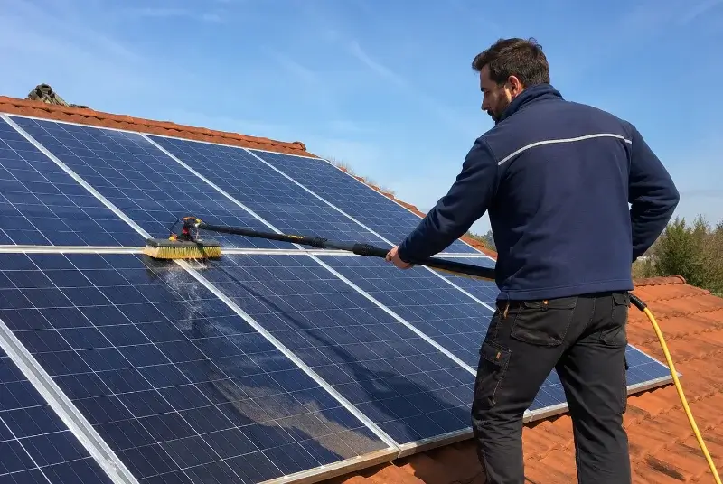 Nettoyage et entretien de panneaux solaires à Abscon